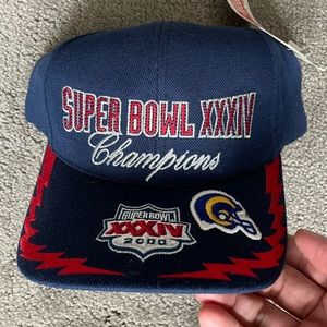 NWT St. Louis Rams Super Bowl baseball cap Super Bowl XXXIV 2000